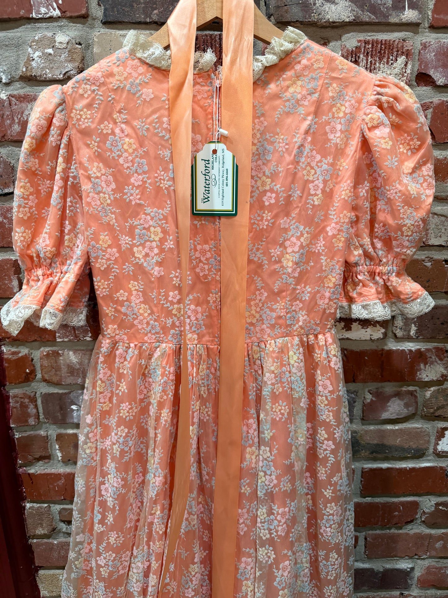 70s Floral Prairie Dress