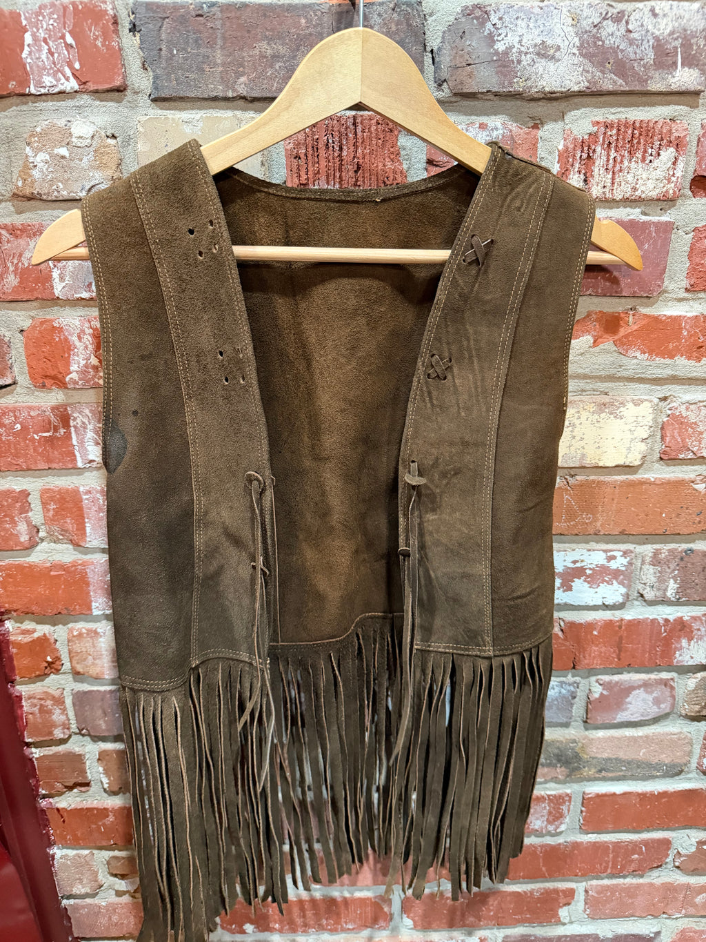 Suede Fringe Vest
