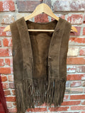 Suede Fringe Vest