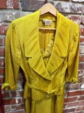 Arthur Weiss Original Chartreuse Two-Piece Suit with Embroidered Detail