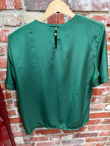 Needles and Pins Emerald Green Blouse