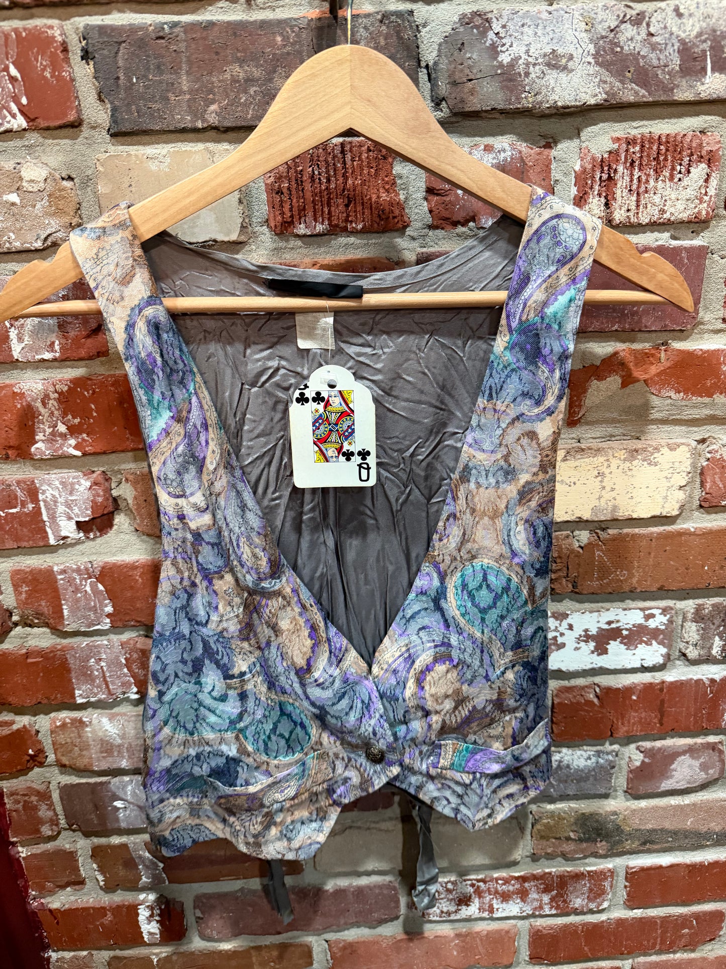 Wrapper Purple Paisley Vest