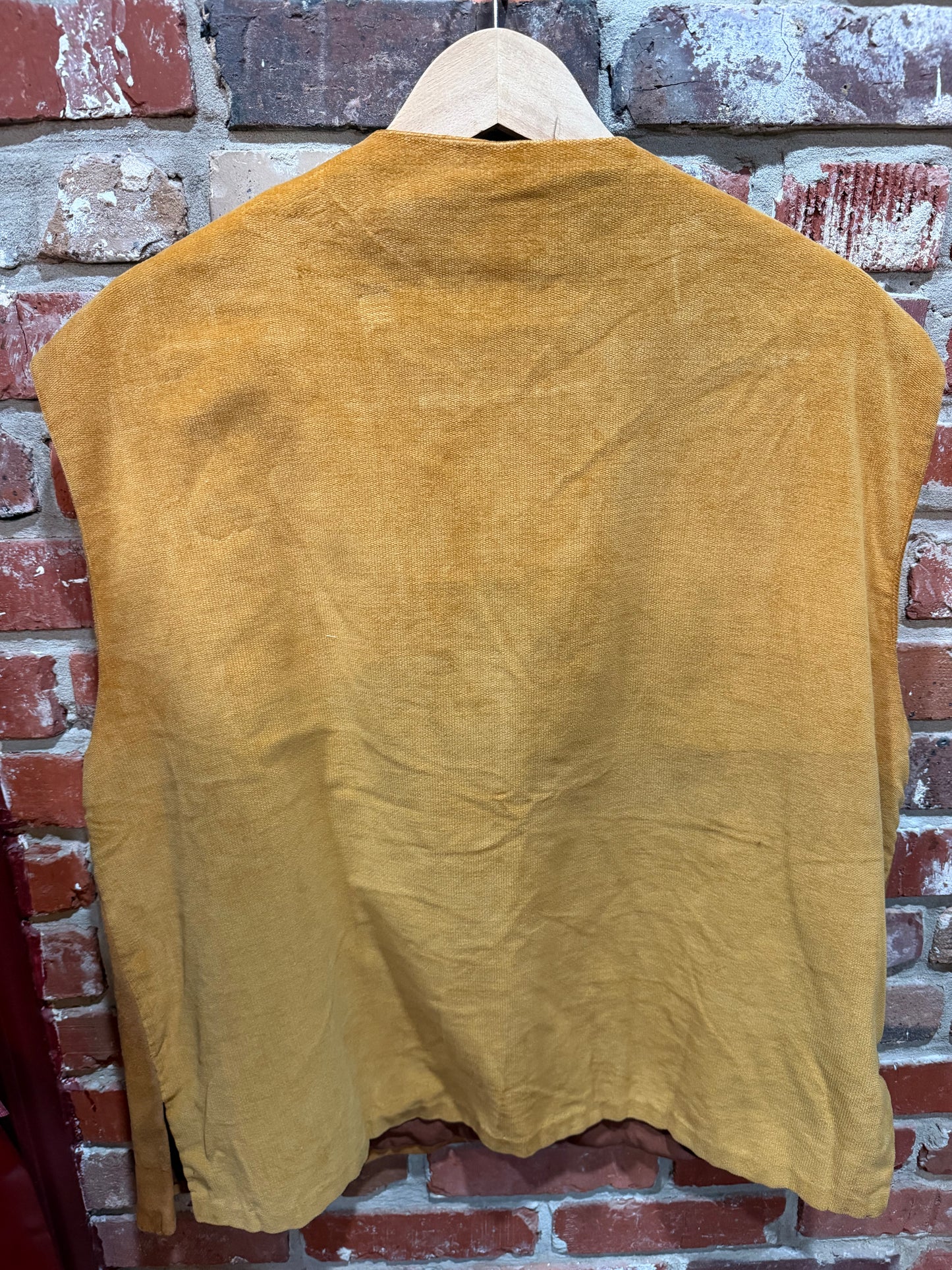 Mustard Suede-Look Vest