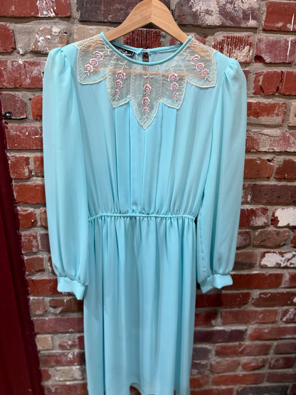 Monica Richards Aqua Dress
