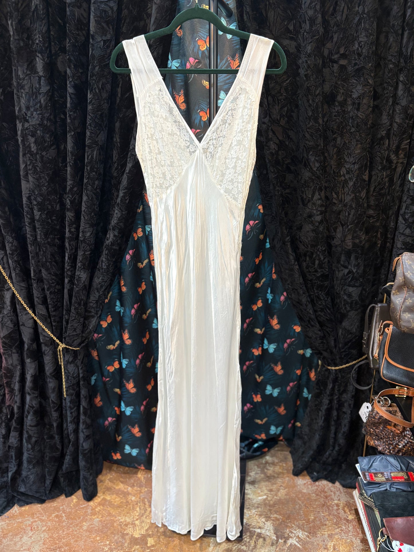 Bridal Satin & Lace Set