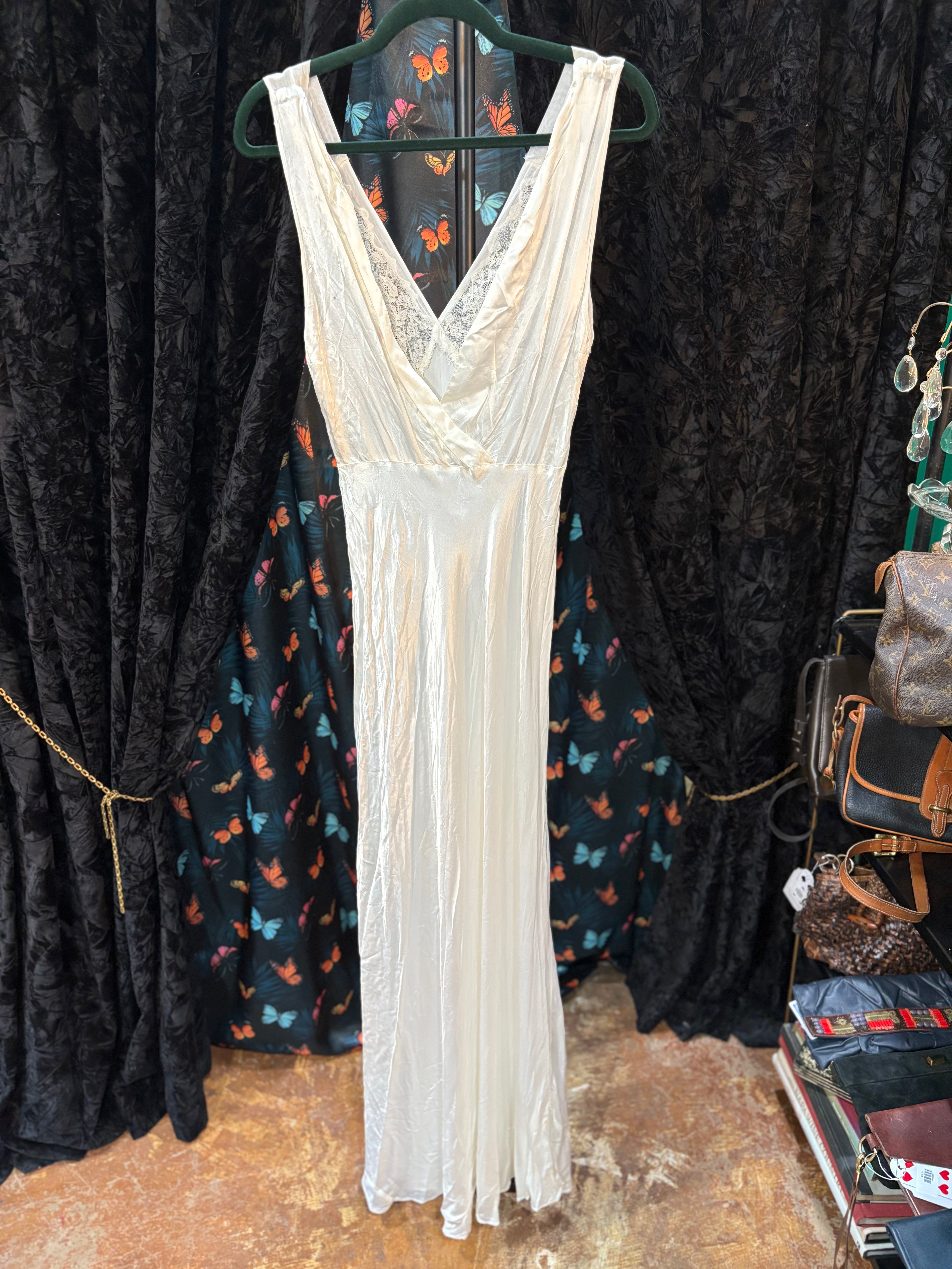Bridal Satin & Lace Set