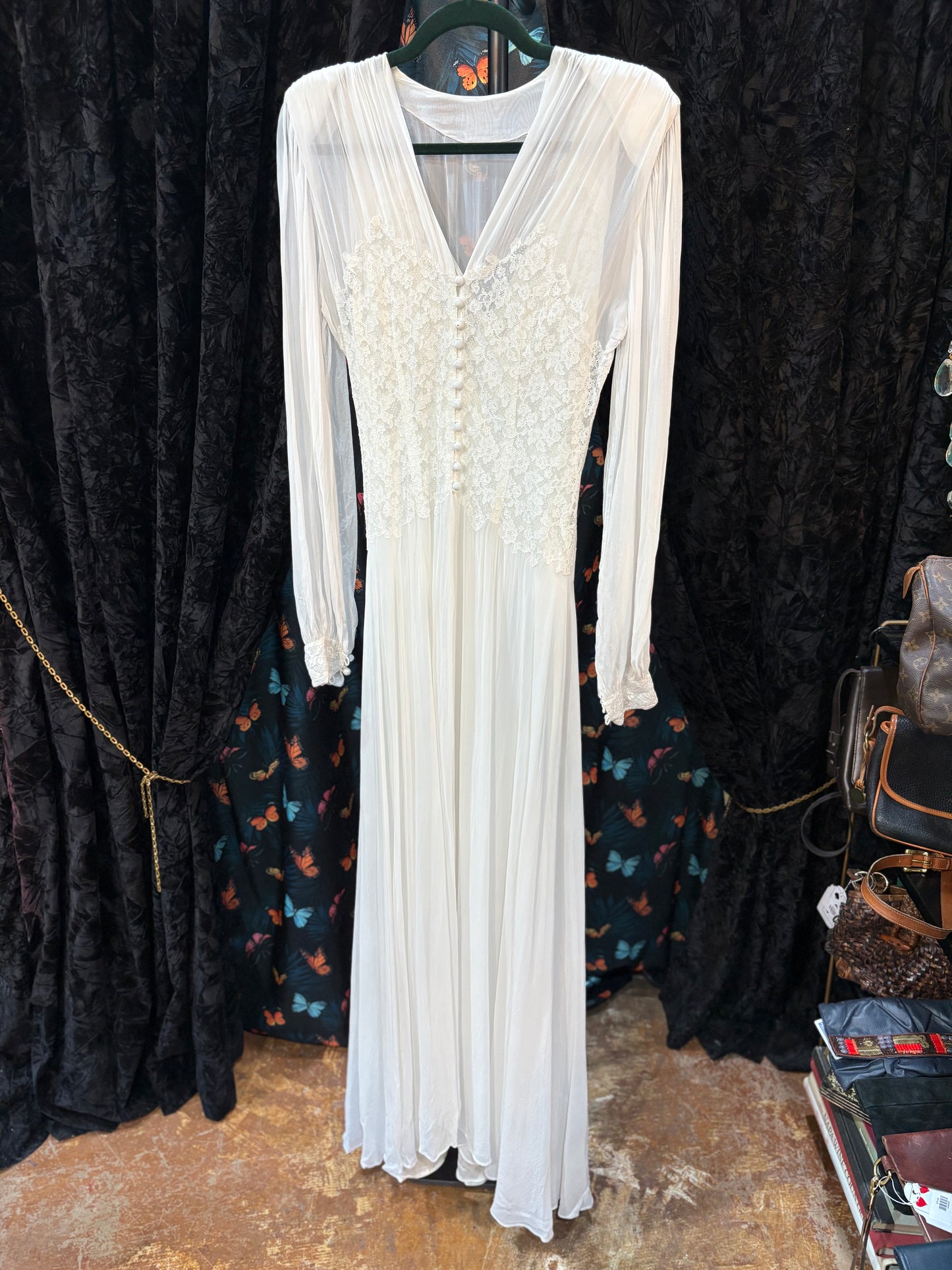 Bridal Satin & Lace Set