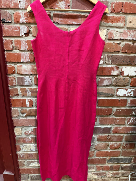 Santa Fe Pink Linen Dress