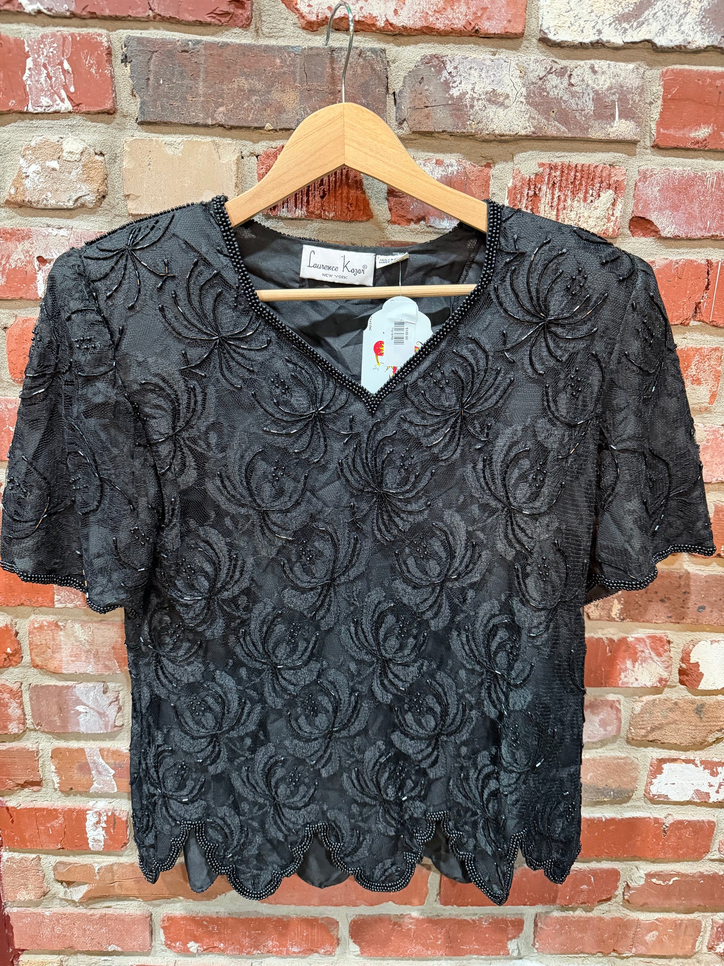 Laurence Kazar Beaded Blouse