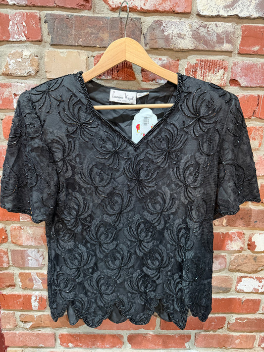 Laurence Kazar Beaded Blouse