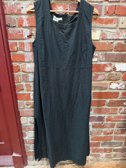 Betsy Lauren Black Linen Dress