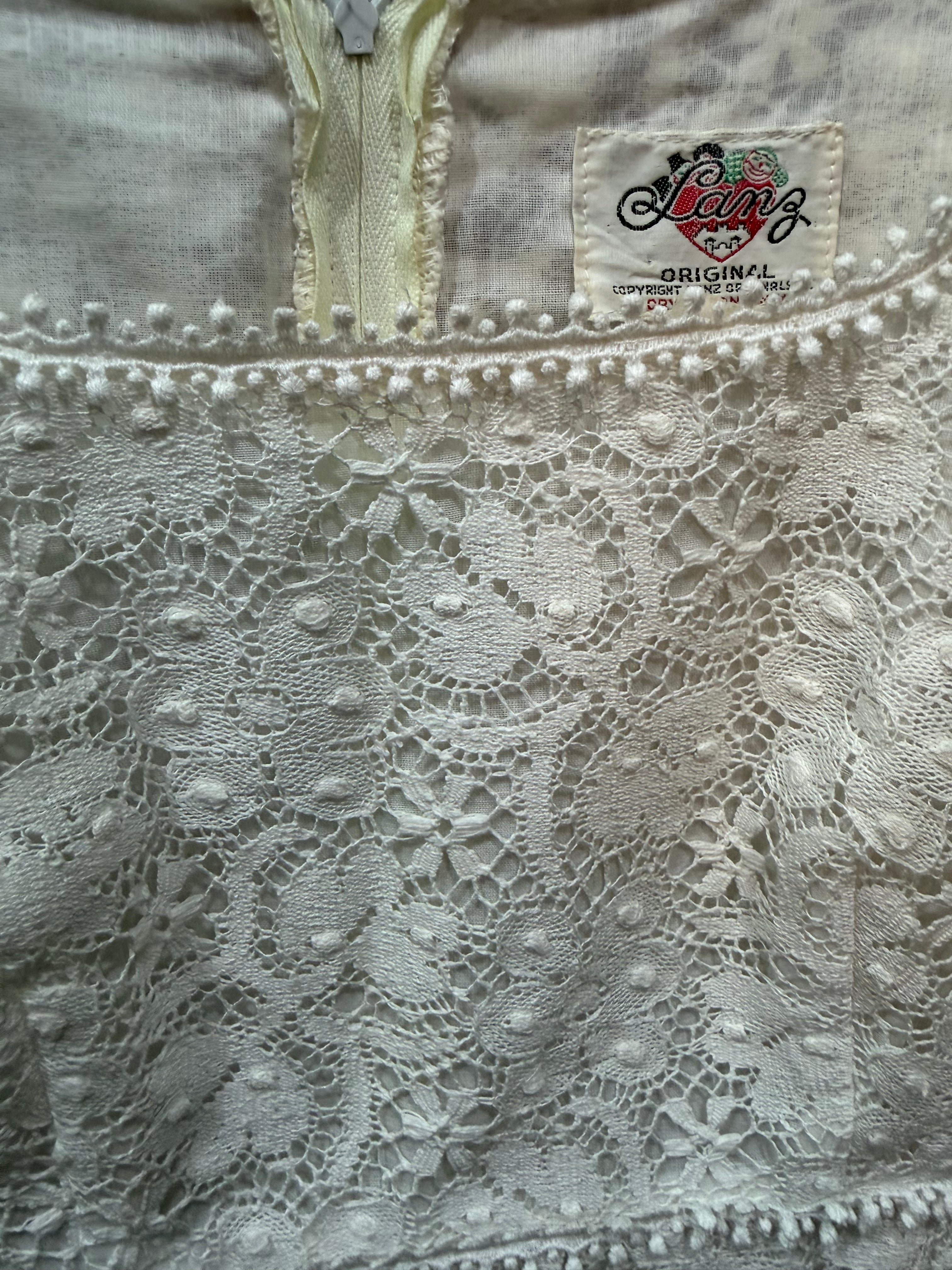 Lanz Original Ivory Lace Prairie Dress