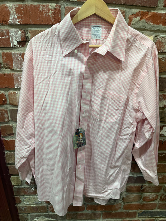 Brooks Brothers Pink Gingham Button Down