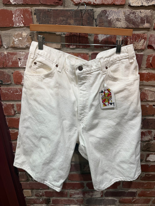 Lee White Denim Shorts