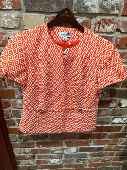 Isabella Structured Orange Top