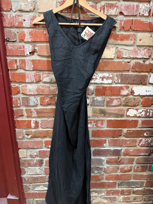 FINITY Black Linen Dress
