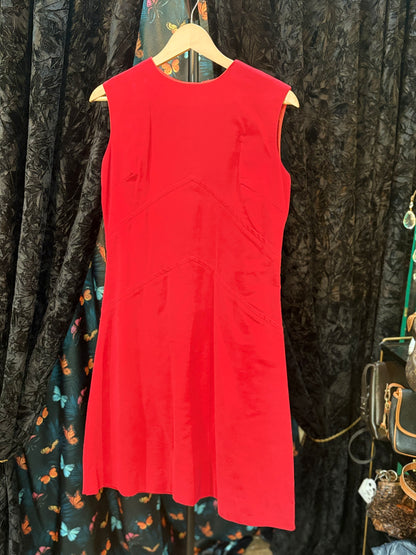 Red Velvet Sheath Dress