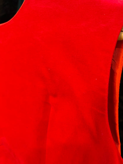 Red Velvet Sheath Dress