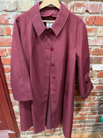 Misty Harbor Burgundy Blazer Coat