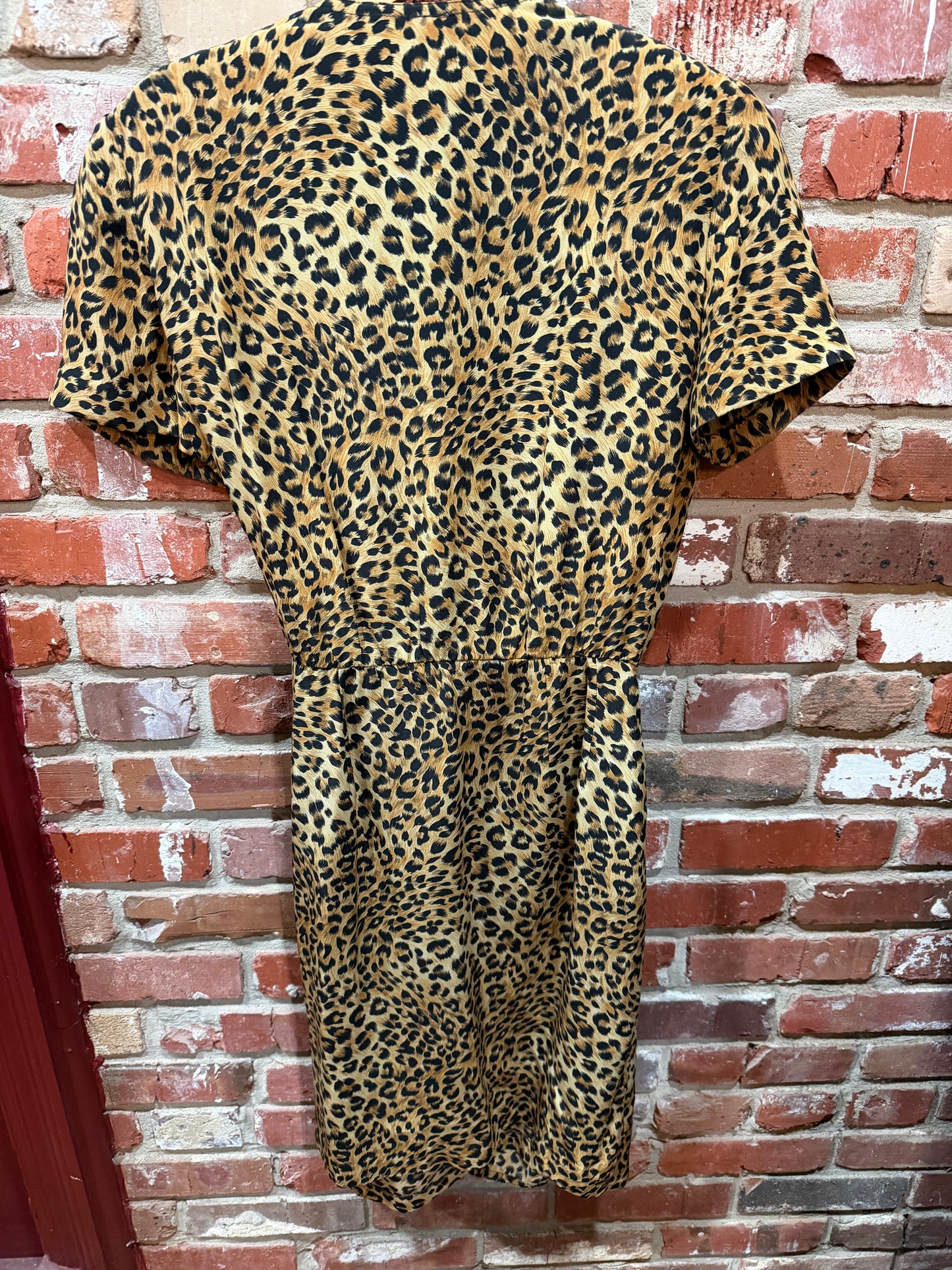 Leopard Print Wrap Dress