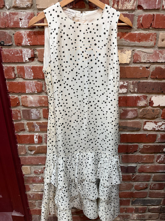 Morton Myles Black & White Polkadot Dress