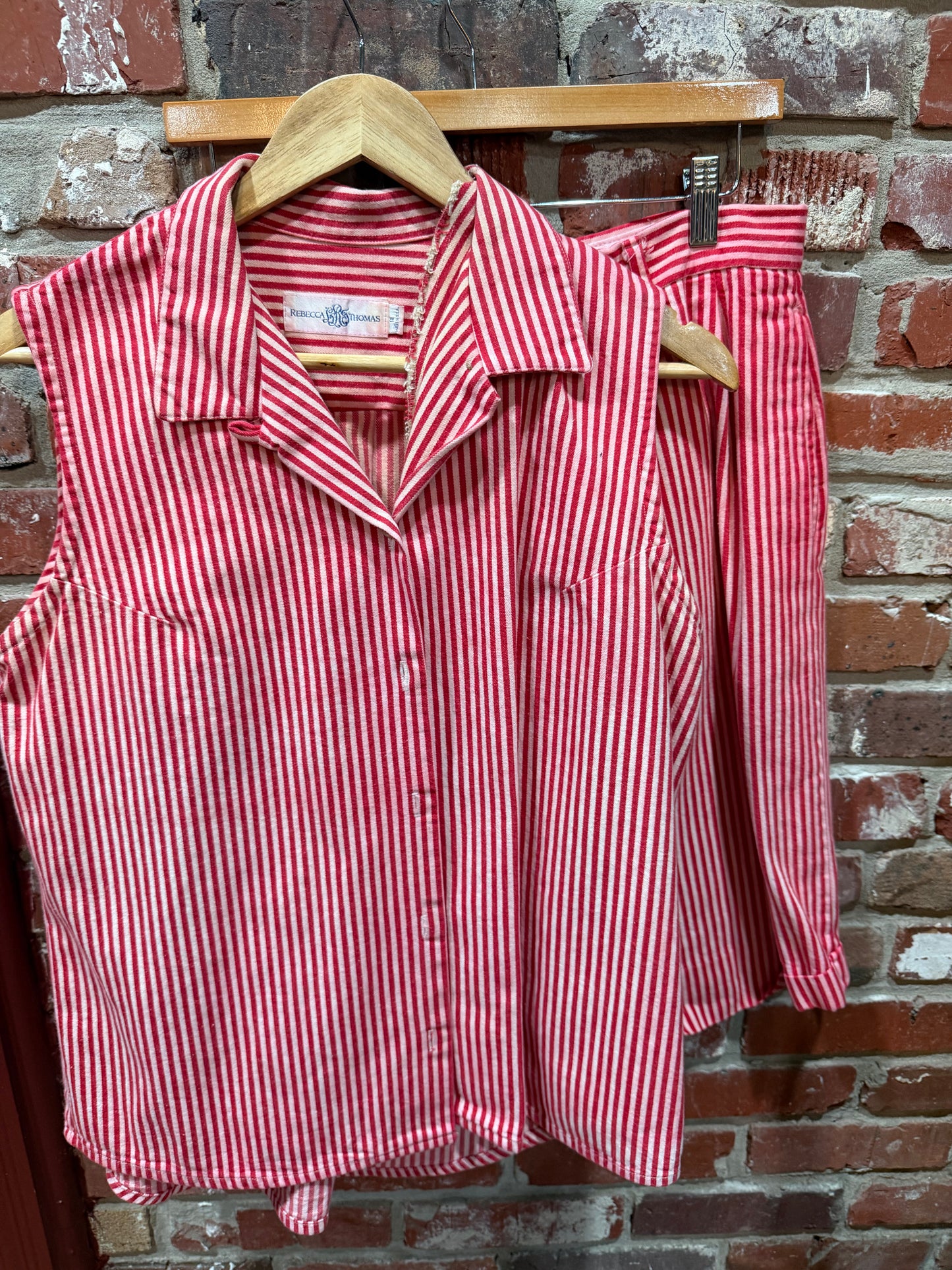 Rebecca Thomas Red/White Stripe Set