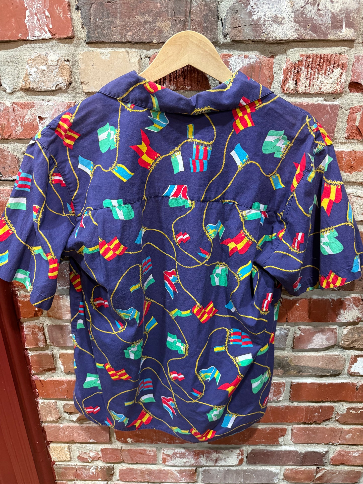 Bechamel Nautical Flags Button Down