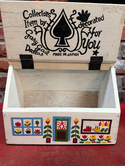 Hand-Painted Wooden House Purse