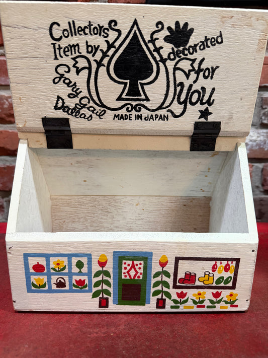 Hand-Painted Wooden House Purse