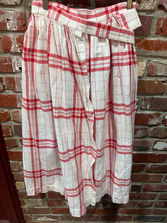 Land’s End Wrap Plaid Skirt