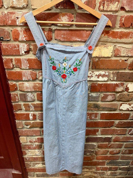 Denim Pinafore Dress