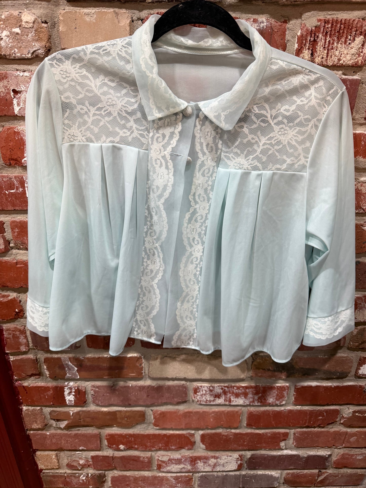 Baby Blue Lingerie Blouse