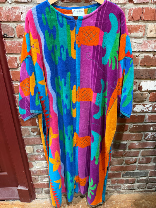 Mary McFadden Terry Cloth Caftan