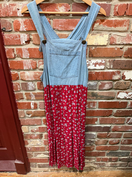 Paquette Denim Pinafore Dress