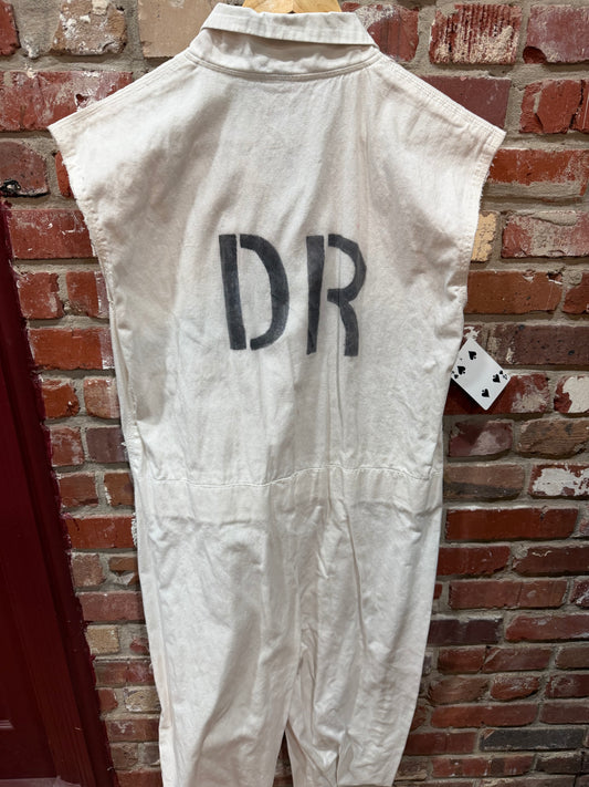 Sleeveless White Jumpsuit