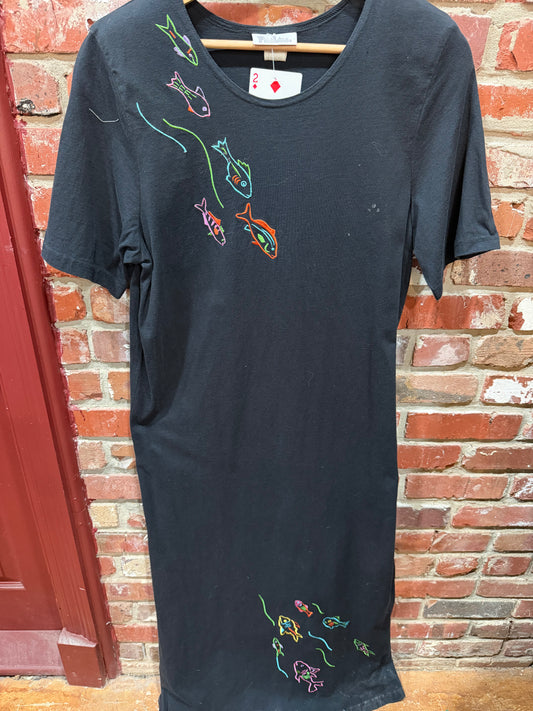 FineLine Black Fish Dress