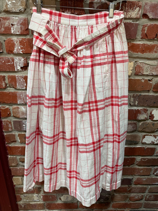Land’s End Wrap Plaid Skirt