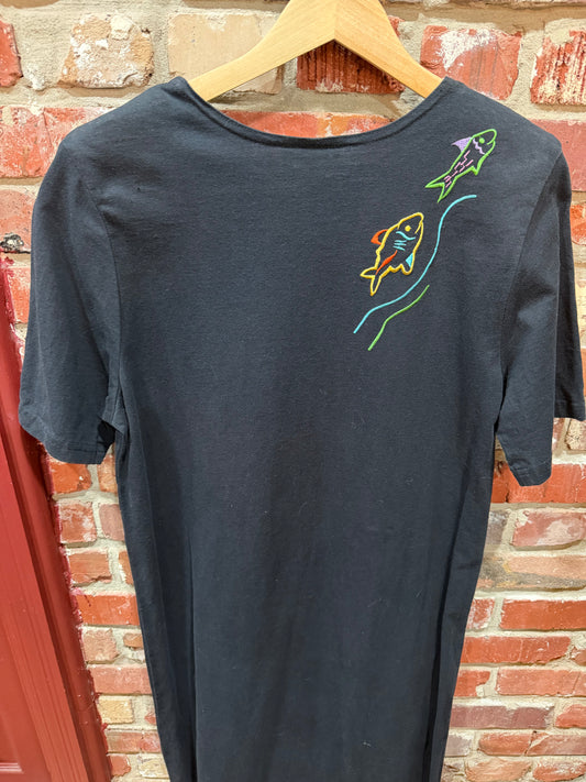 FineLine Black Fish Dress