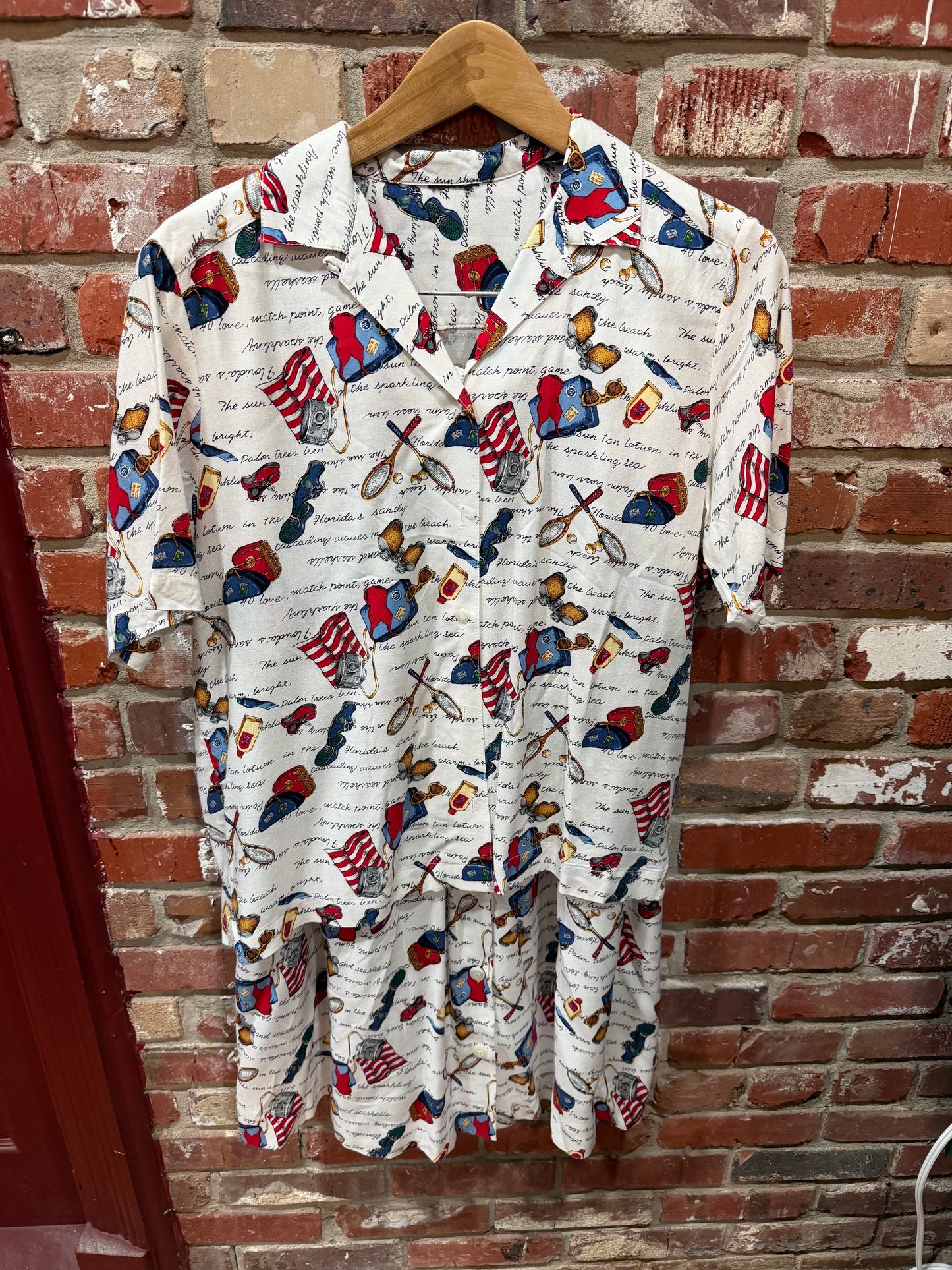 Tennis Inspired Shirt/Skirt Set