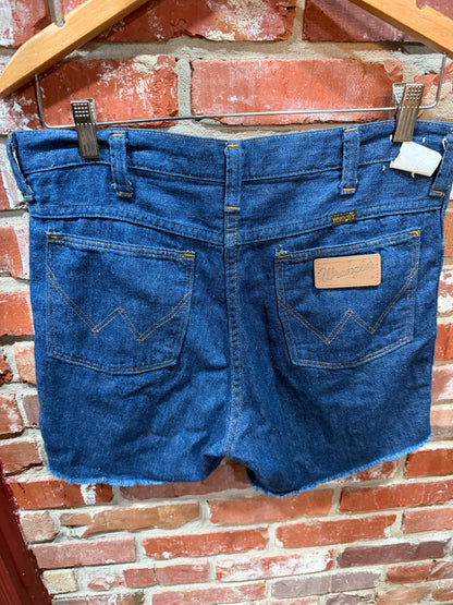 Wrangler Dark Wash Denim Shorts