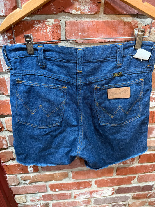 Wrangler Dark Wash Denim Shorts