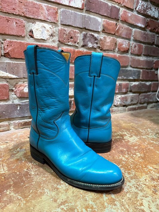 Turquoise Justin Boots