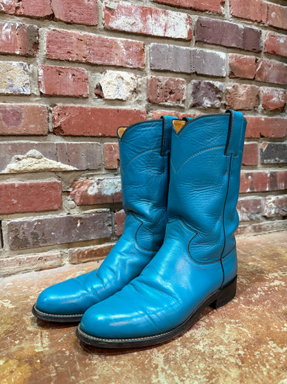 Turquoise Justin Boots