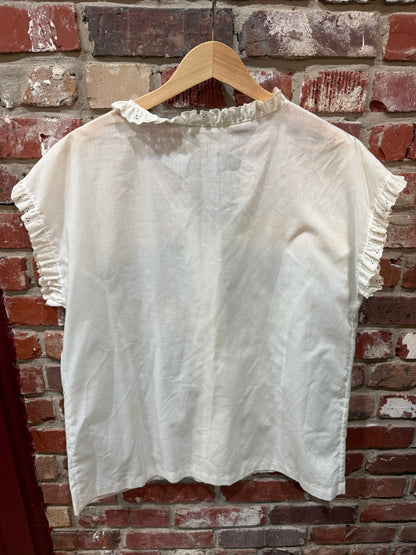 White Embroidered Blouse