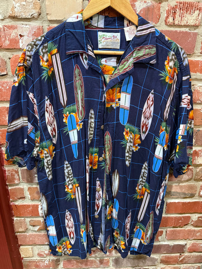 Thumbs Up Sportswear Surfboard Hawaiian Shirt