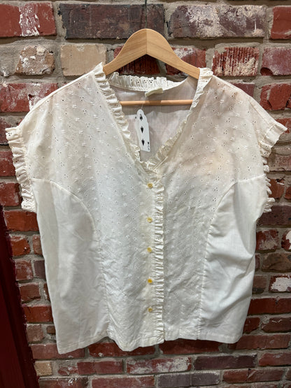 White Embroidered Blouse