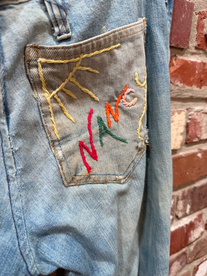 “Nancy” Embroidered Jeans