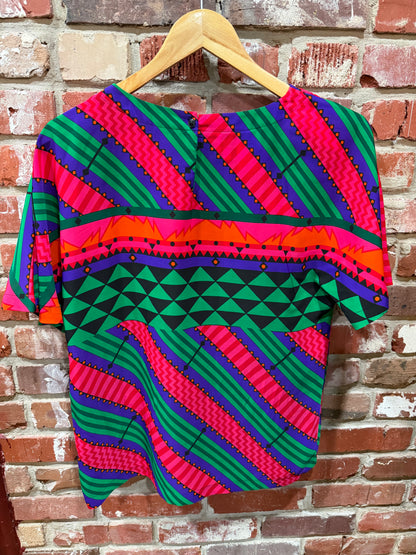 Breckenridge 80s Geometric Blouse