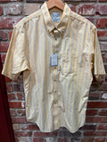 LL Bean Yellow-Blue Striped Shirt