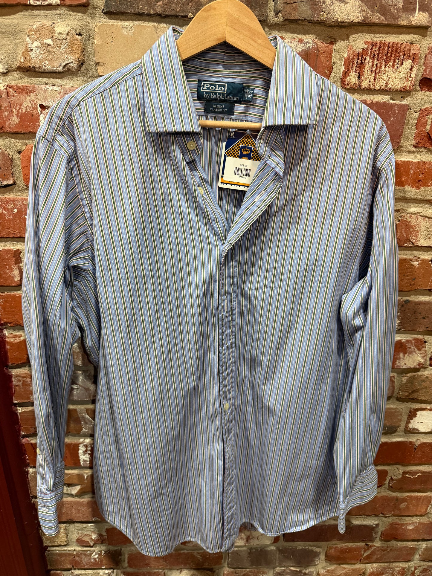 Polo Blue Striped Button Down